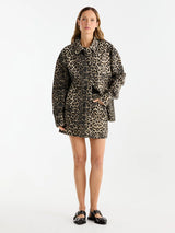 ENA PELLY - SURI OVERSHIRT - LEOPARD PRINT