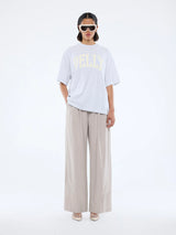ENA PELLY - PELLY COLLEGIATE TEE - WHITE MARLE