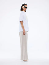 ENA PELLY - PELLY COLLEGIATE TEE - WHITE MARLE