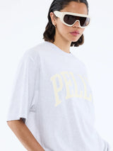 ENA PELLY - PELLY COLLEGIATE TEE - WHITE MARLE