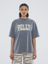 ENA PELLY - PELLY WORLD TOUR TEE - WASHED GREY