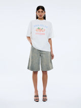 ENA PELLY - PEACHES TEE - VINTAGE WHITE