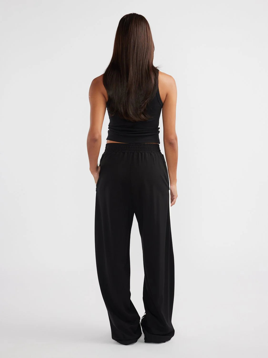 ENA PELLY - VALENTINA STRIPE PANT - BLACK