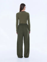 ENA PELLY - VALENTINA STRIPE PANT - OLIVE