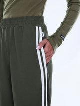 ENA PELLY - VALENTINA STRIPE PANT - OLIVE