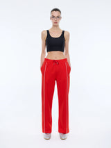 ENA PELLY - PIPER STRIPE PANT - FLAME RED