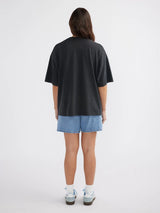 ENA PELLY - BLUE ROSE TEE - VINTAGE BLACK