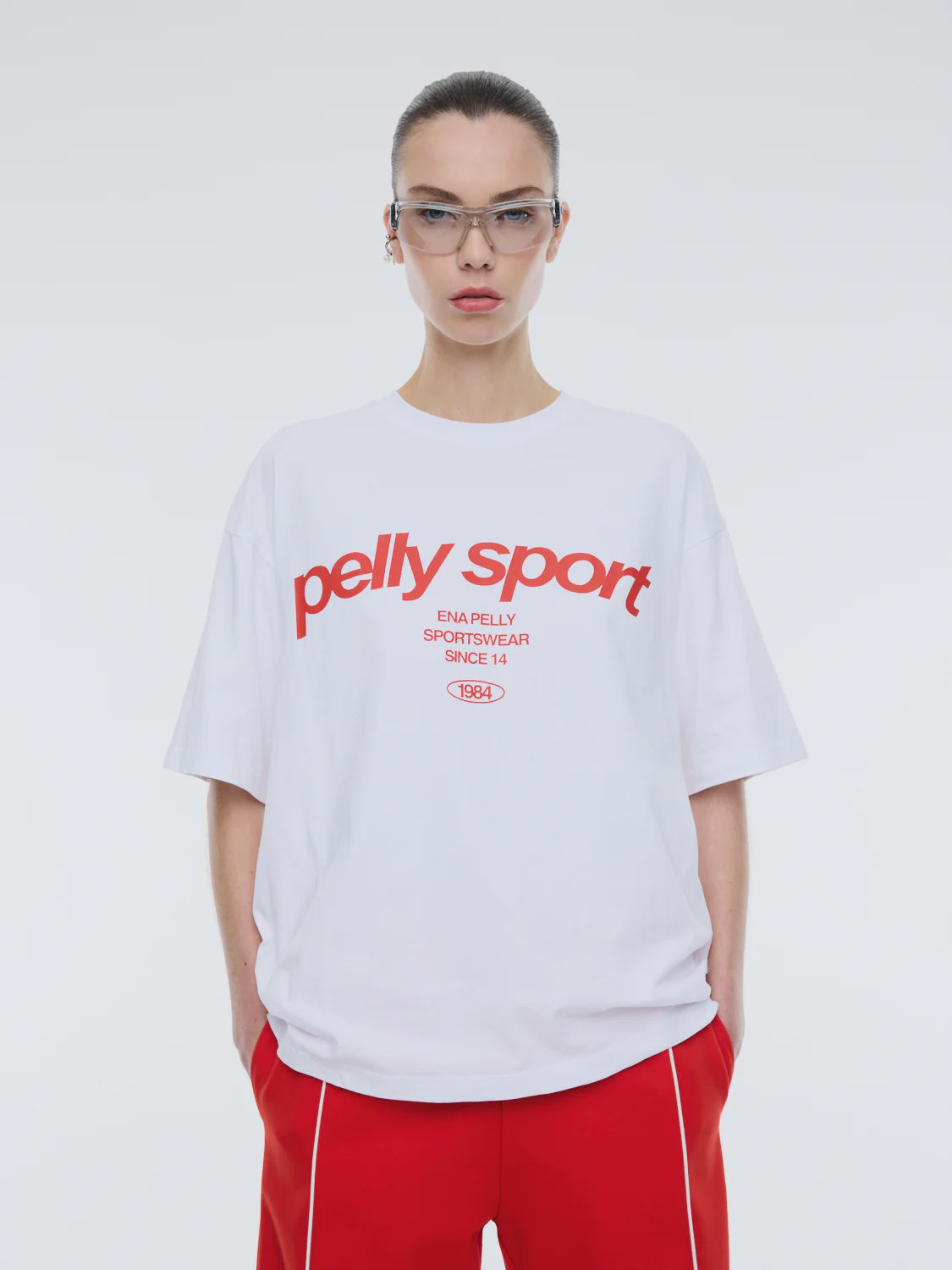ENA PELLY - PELLY SPORTS TEE - WHITE