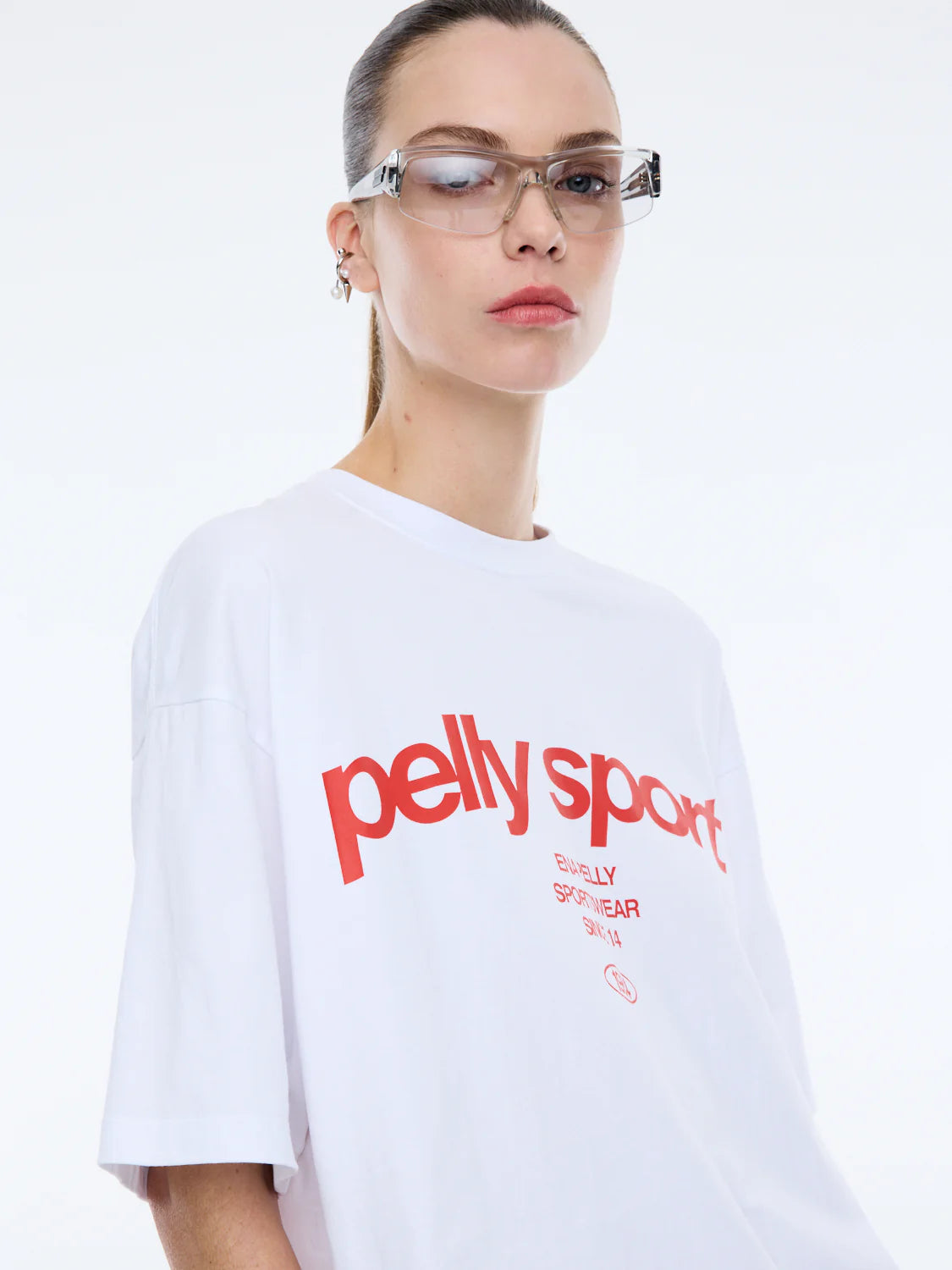 ENA PELLY - PELLY SPORTS TEE - WHITE