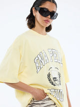ENA PELLY - EP VARSITY TEE - PANNA COTTA