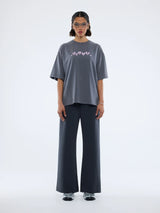 ENA PELLY - PELLY SPRAY HEART TEE - WASHED GREY