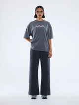 ENA PELLY - PELLY SPRAY HEART TEE - WASHED GREY