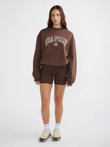 ENA PELLY - CLASSIC COLLEGIATE SWEATSHIRT - MOCHA