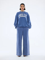ENA PELLY - EP VARSITY SWEATSHIRT - INDIGO WASH