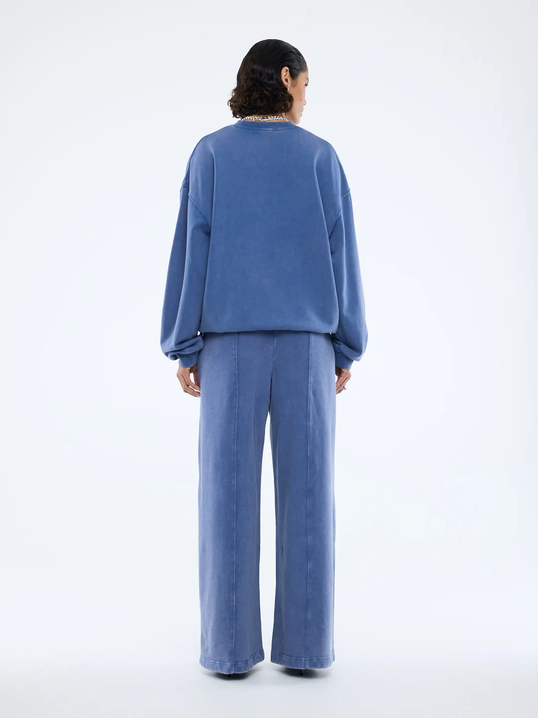 ENA PELLY - EP VARSITY SWEATSHIRT - INDIGO WASH
