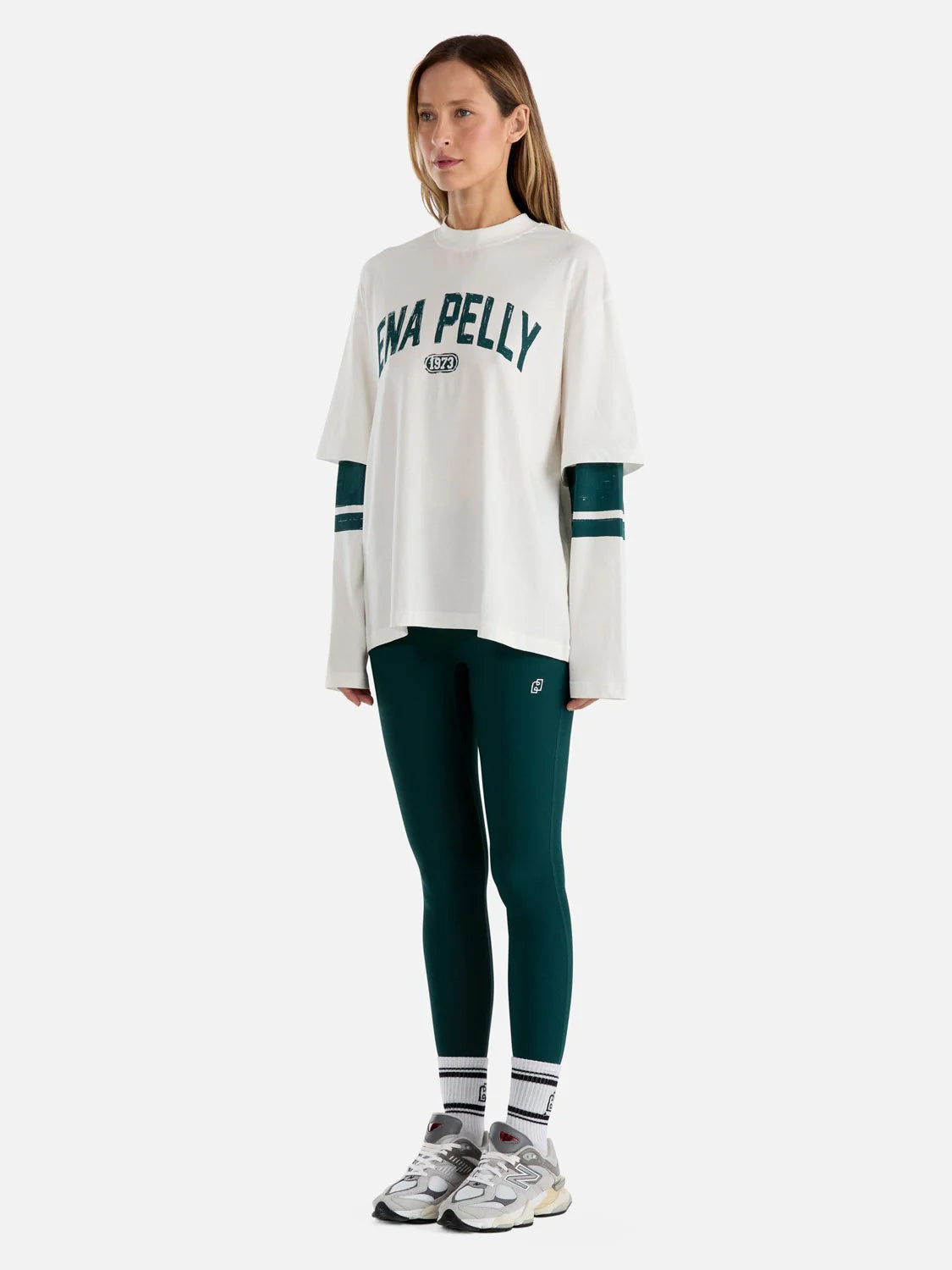 ENA PELLY - 73 LONG SLEEVE TEE - VINTAGE WHITE