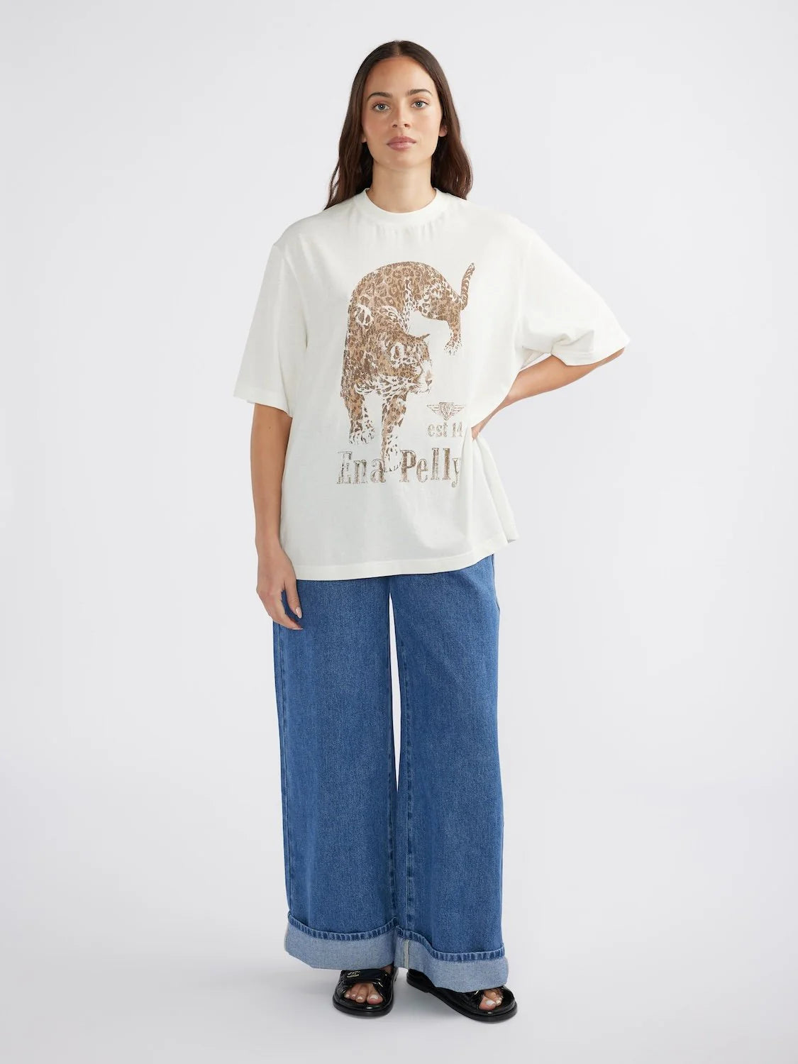 ENA PELLY - JAGUAR TEE - VINTAGE WHITE