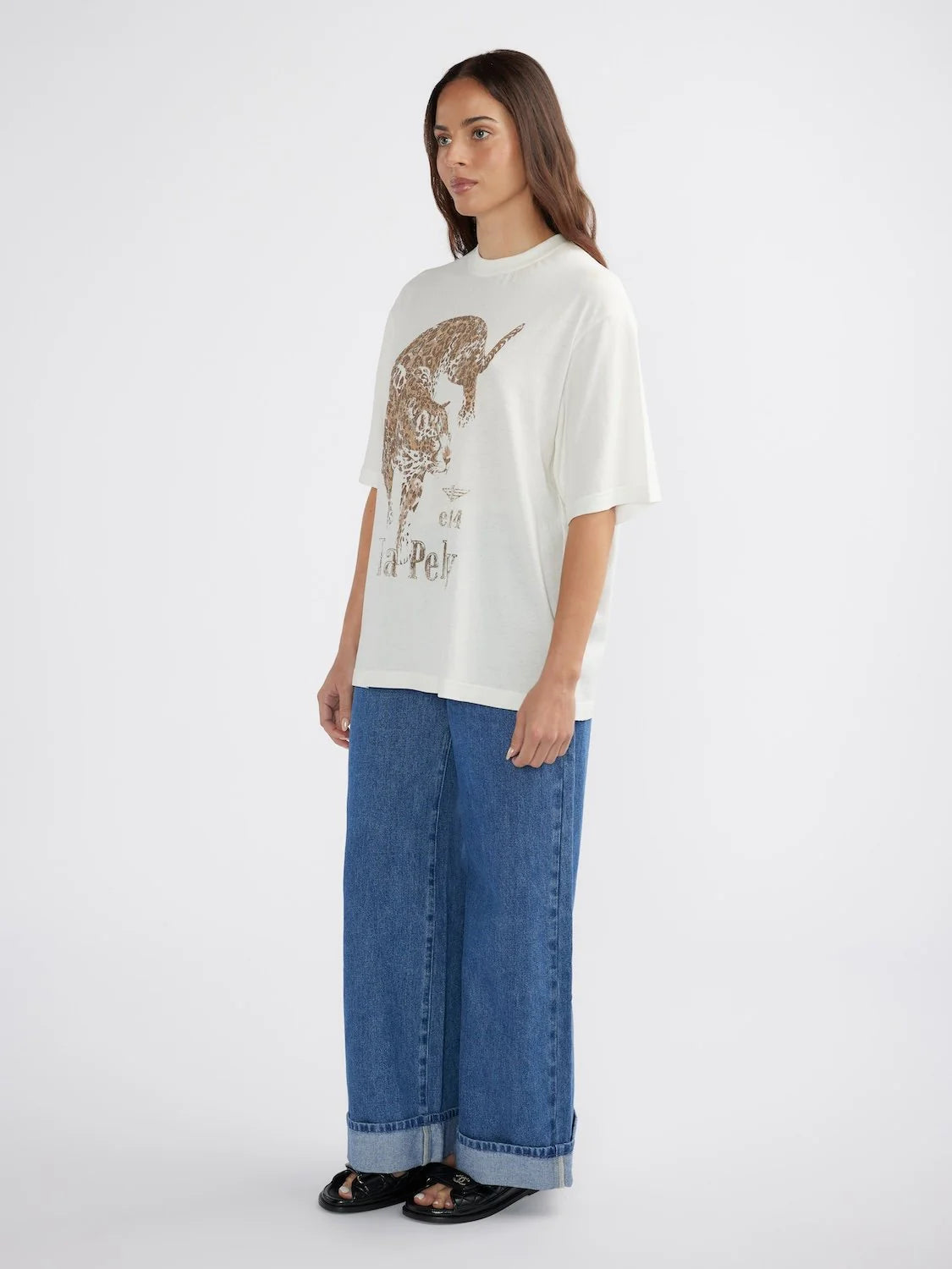 ENA PELLY - JAGUAR TEE - VINTAGE WHITE