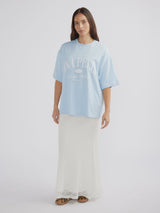 ENA PELLY - HERITAGE STUDIOS TEE - CAPRI WASH