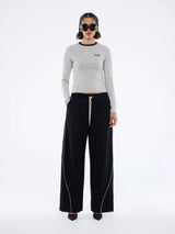 ENA PELLY - BOWIE WIDE LEG PANT - BLACK