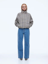 ENA PELLY - ZADIE BOMBER JACKET - CHECK