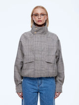 ENA PELLY - ZADIE BOMBER JACKET - CHECK