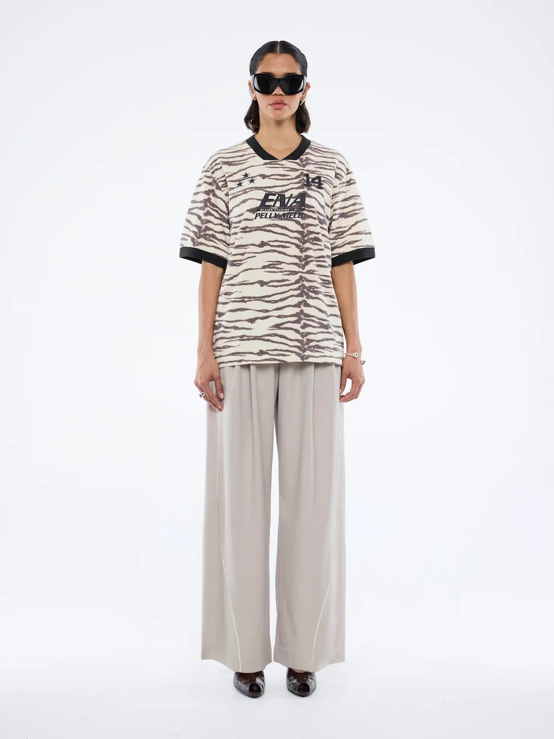 ENA PELLY - TIGER ENA TEAM TEE - TIGER PRINT