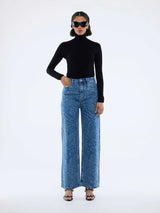 ENA PELLY - LISA DENIM JEAN - BLUE MIXED ANIMAL