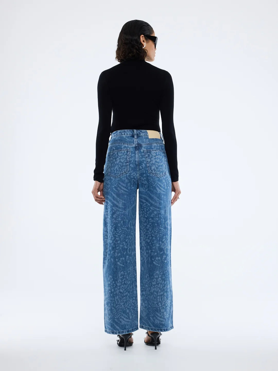 ENA PELLY - LISA DENIM JEAN - BLUE MIXED ANIMAL