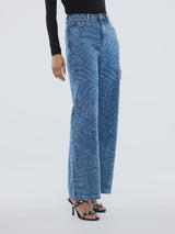 ENA PELLY - LISA DENIM JEAN - BLUE MIXED ANIMAL