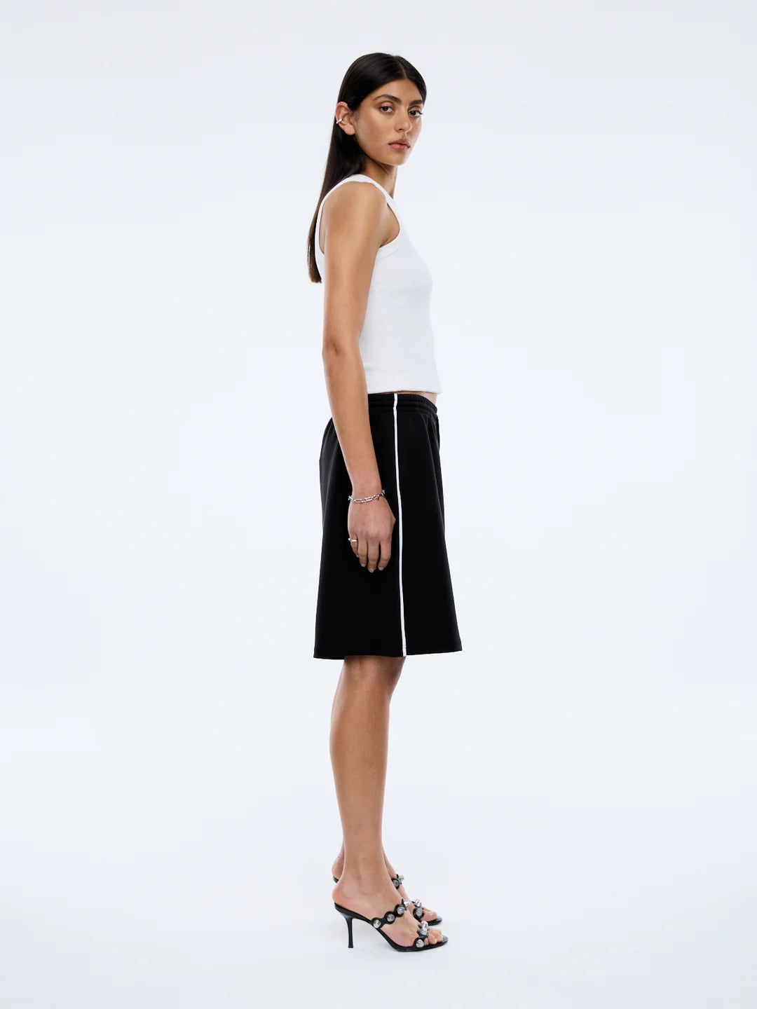 ENA PELLY - SARAH TRACK SHORT - VINTAGE BLACK