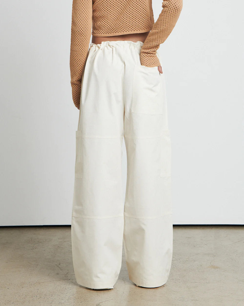 BARE BY CHARLIE HOLIDAY - THE PARACHUTE PANT - ECRU