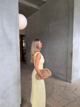 KIVARI - KARINA MIDI DRESS - BUTTER