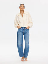 KIVARI - CASS CROPPED JACKET - IVORY