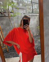 LUNA LANE - MAYA MINI SKIRT - CHILLI