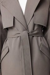 MOSSMAN - FRANKLIN TRENCH COAT - CHARCOAL