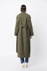 MOSSMAN - FRANKLIN TRENCH COAT - KHAKI