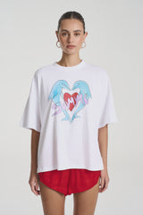 SUMMI SUMMI - I HEART DOLPHINS TEE - WHITE TROPPO