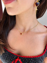 MOUNTAIN & MOON - CINDY NECKLACE - GOLD ROUJE