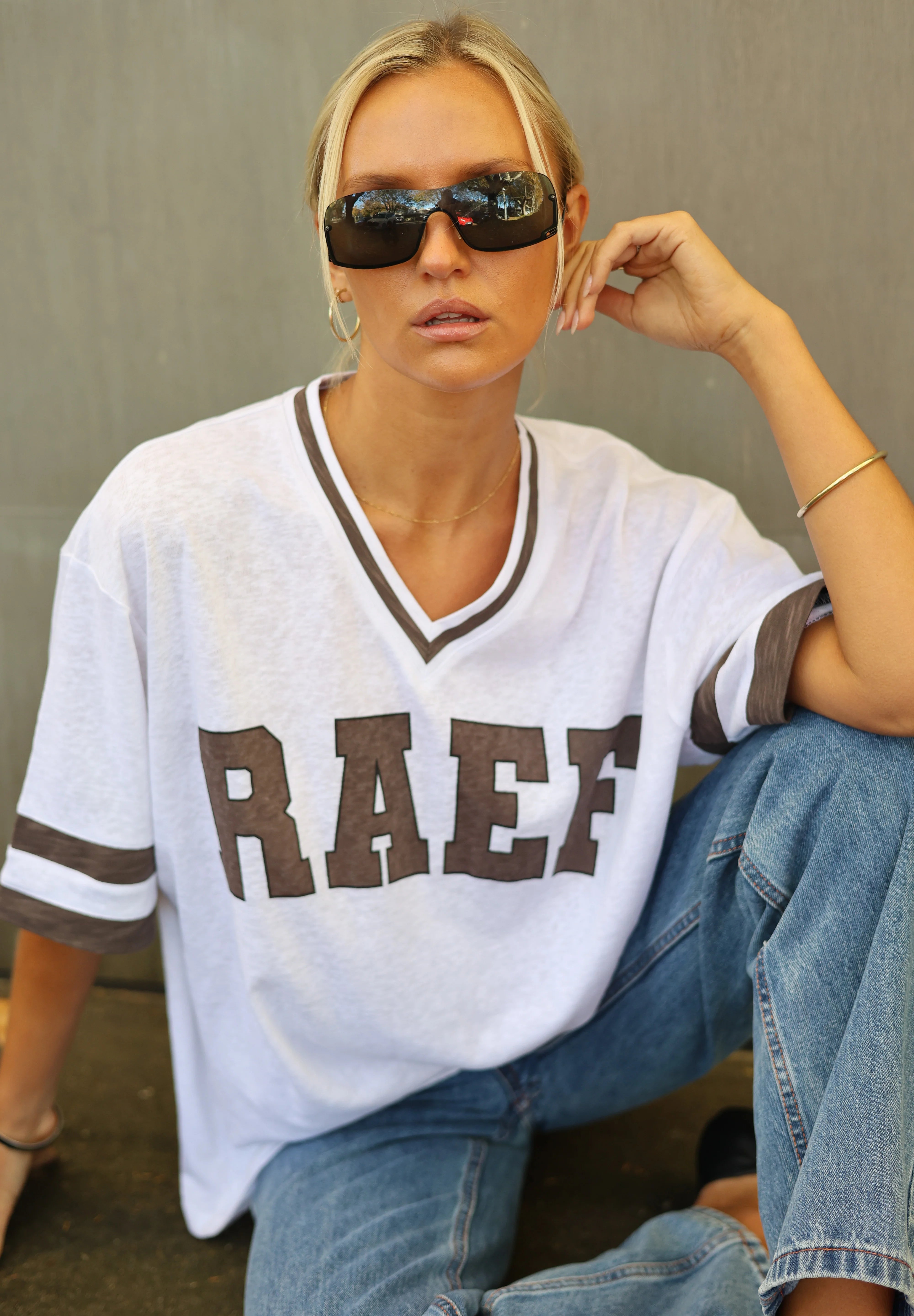 RAEF THE LABEL - KIRBY GRAPHIC TEE - WHITE CHOCOLATE