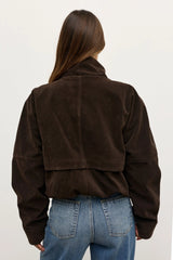 BAYSE - INEZ JACKET - DEEP BROWN