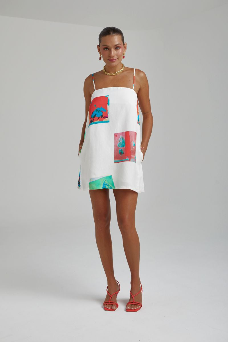 SUMMI SUMMI - SHIFT DRESS - MONTAGE WHITE