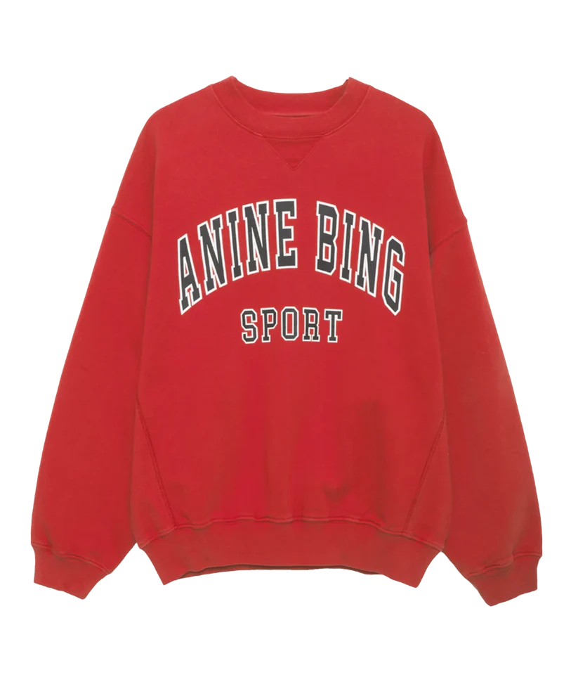 ANINE BING - JACI SWEATSHIRT - RED