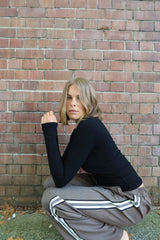 RAEF THE LABEL - JOSIE WIDE LEG TROUSER - YARN DYED CHECK
