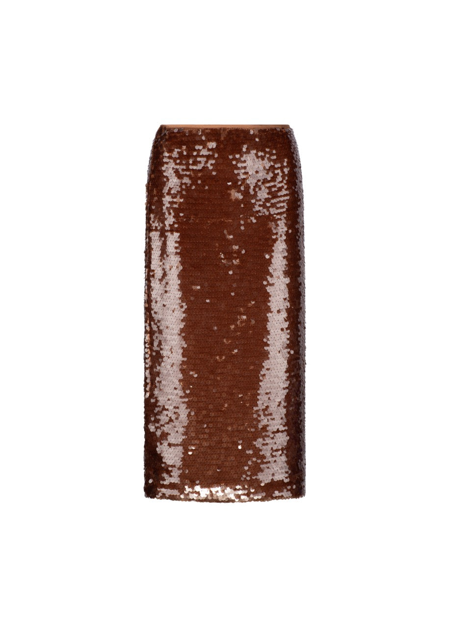 ONE OF OTHERS - KENDALL SKIRT - COFFEE