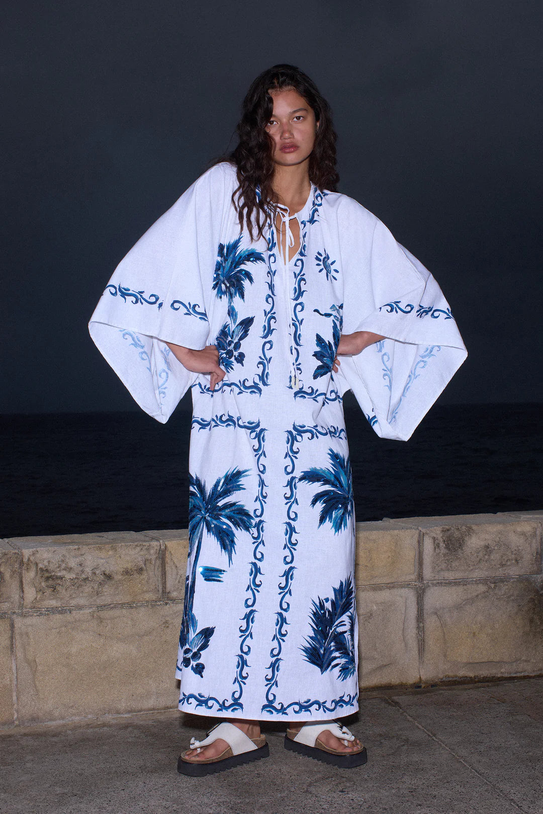 HANSEN & GRETEL - KIERA KAFTAN - BLUE HAWAII