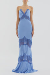 REBECCA VALLANCE - LARISA MAXI DRESS -BLUE MID