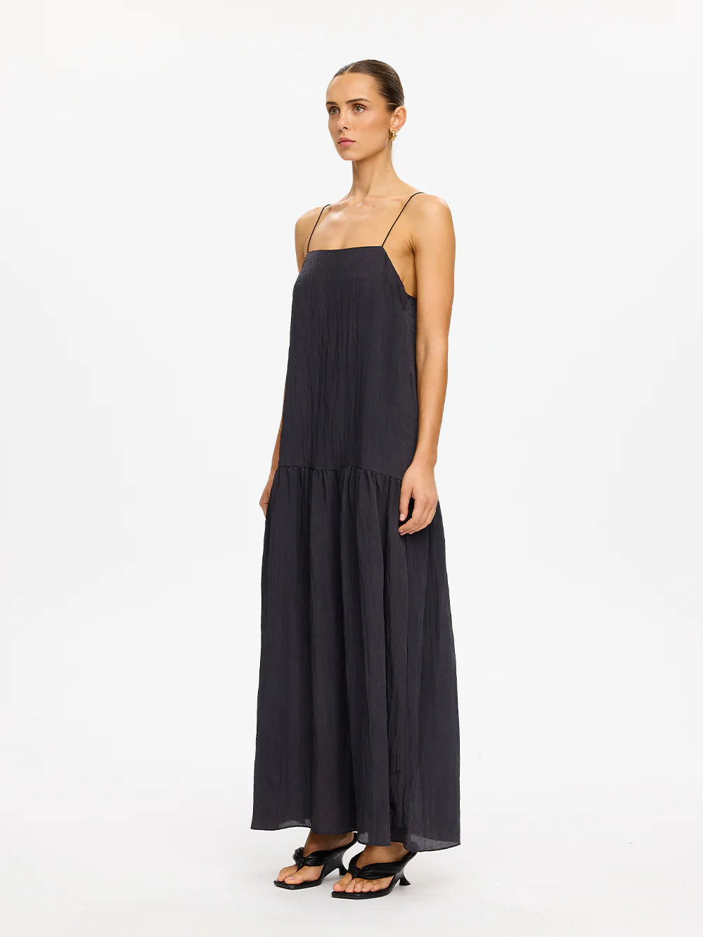 KIVARI - UMA MAXI DRESS - CHARCOAL