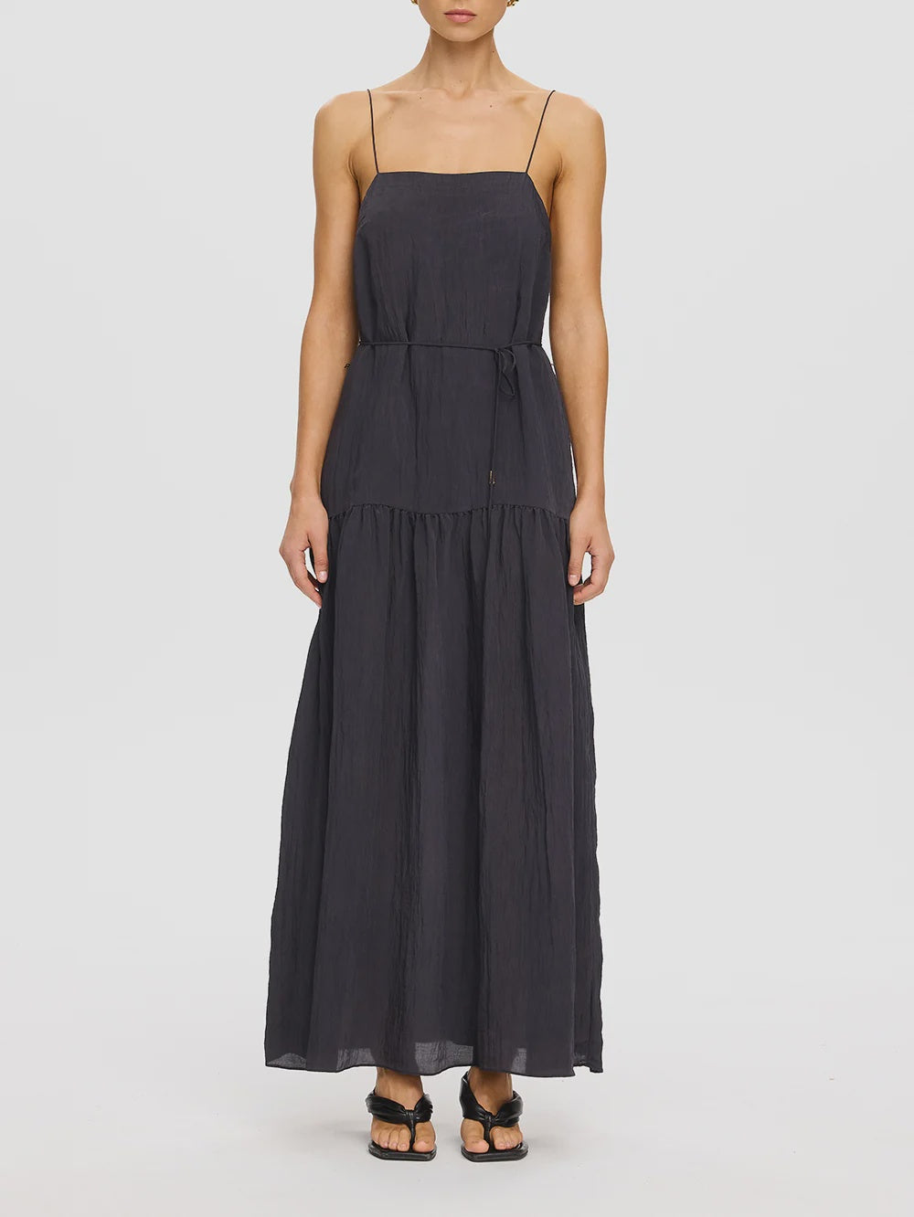 KIVARI - UMA MAXI DRESS - CHARCOAL