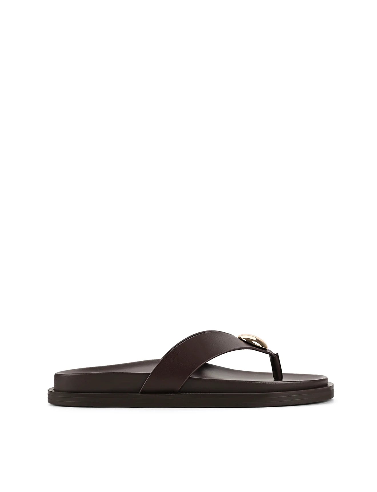 SIREN - LANA FOOTBED SANDAL - CHOCOLATE LEATHER